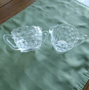 Depression Cube Sugar and Creamer